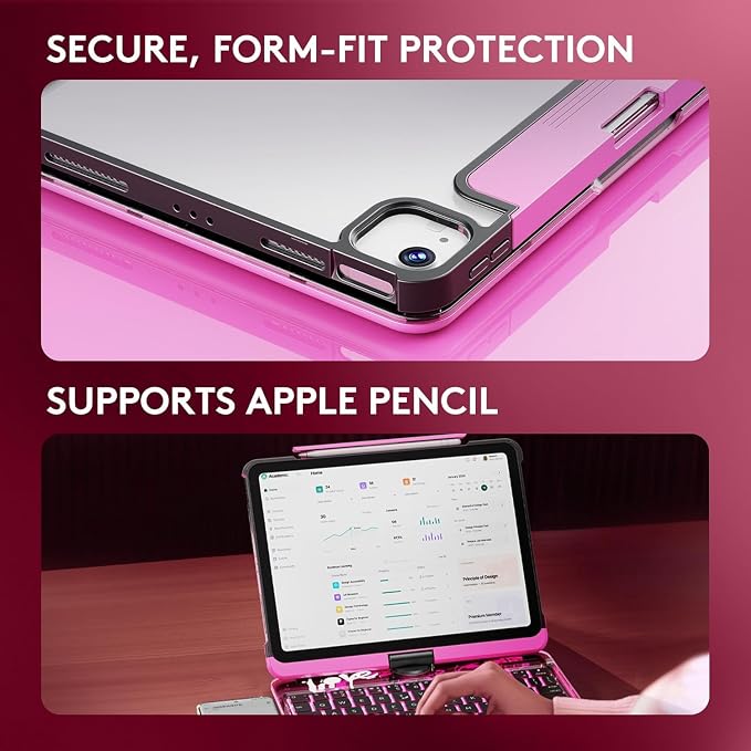 KITONE Transparent Case with Wireless Keyboard - Image 8