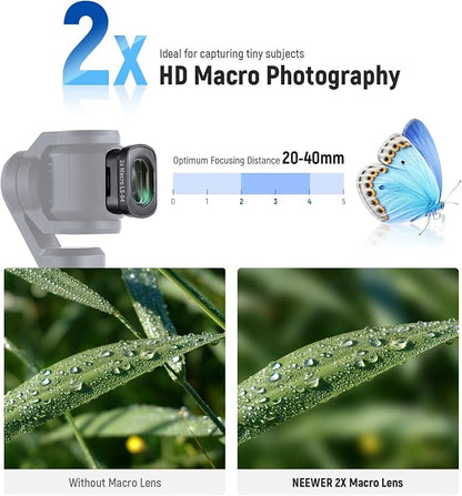 NEEWER Filter Set, Variable ND2-32, 1/4 Black Diffusion, 0.75x Wide Angle - Image 4