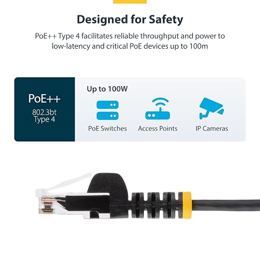 StarTech.com 25ft Orange Slim CAT6 Ethernet Cable, Snagless RJ45, 28AWG Pure - Image 5