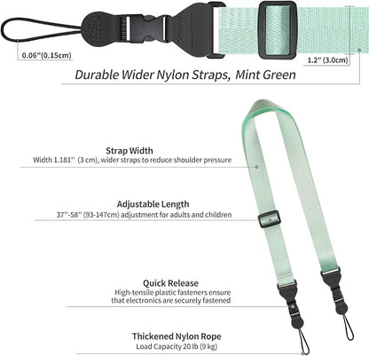 FIEIL Nylon iPad Strap, Adjustable Camera Neck Strap, Comfortable Shoulder Strap - Image 6