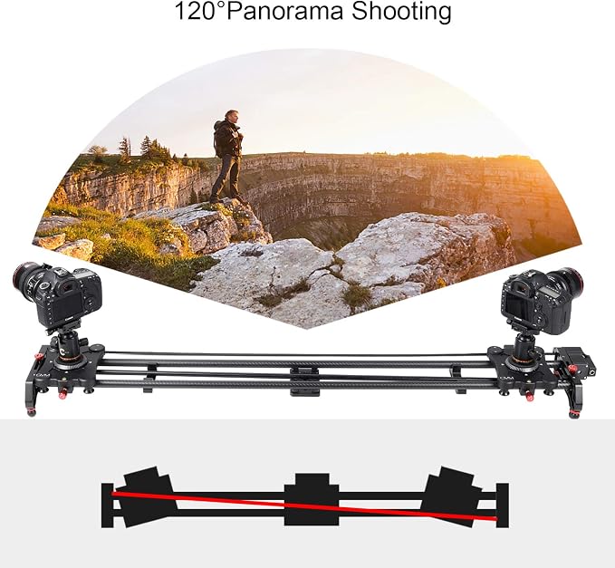 GVM Great Video Maker Camera Motorized Slider, Automatic Round Trip, Time Lapse - Image 9