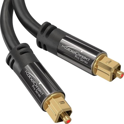 TOSLINK – Optical Audio Cable – 100ft – Designed in Germany – Fiber Optic Cable by Kabeldirekt