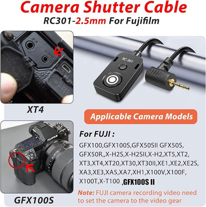 RC301-2.5mm 11.8in RS-60E3 Remote Switch Shutter Release Cord - Image 6