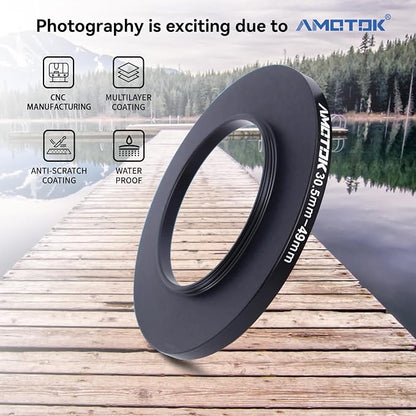 30.5mm Lens to 49mm Camera Lens Adapter, 30.5mm-49mm Filter Step up Rings - Image 2