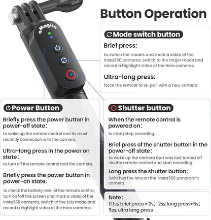 Remote Control Selfie Stick 100CM Stretchable Compatible - Image 8