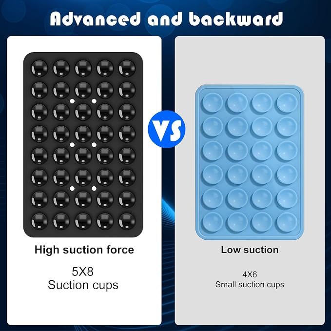 2PACK Silicone Double Sided Suction Phone Case Mount, Detachable Hands Free & - Image 4