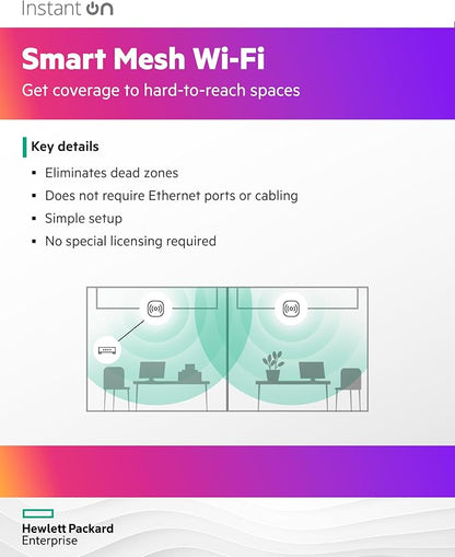 HPE Networking Instant On Access Point AP22 2x2 WiFi 6 Indoor Wireless Access - Image 6