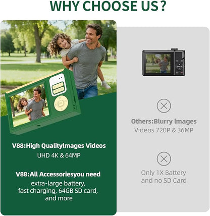 Digital Camera for Kids & Beginners, 4K Digital Camera - Image 6