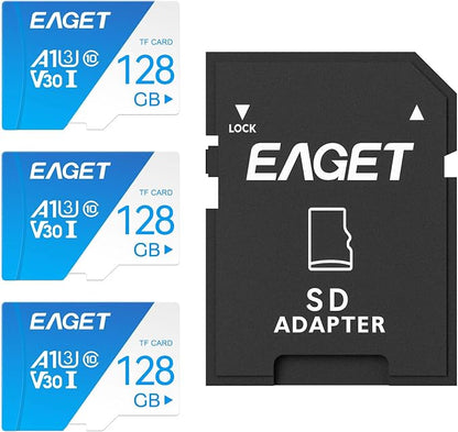 EAGET 3-Pack 128GB TF Memory Card Up to 100MB/s Read - Image 9