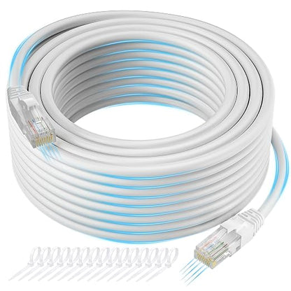 Cat 6 Ethernet Cable 25 FT, Long High Speed Cat6 Internet Cable, Standard RJ45 by Kxable