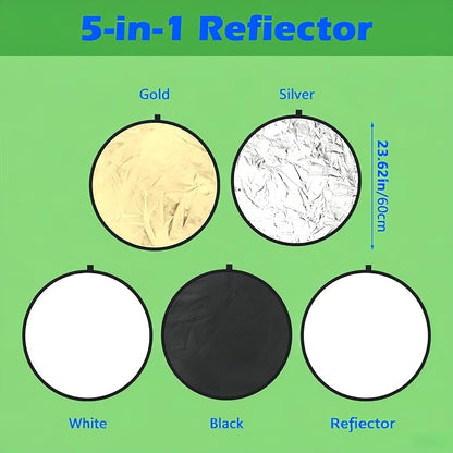 5-in-1 Photography Reflector 24" - Image 2