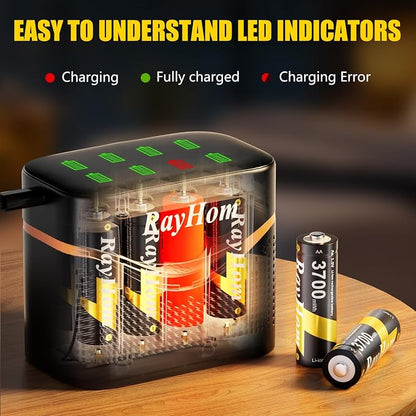 Rechargeable AA Lithium Batteries - Image 6