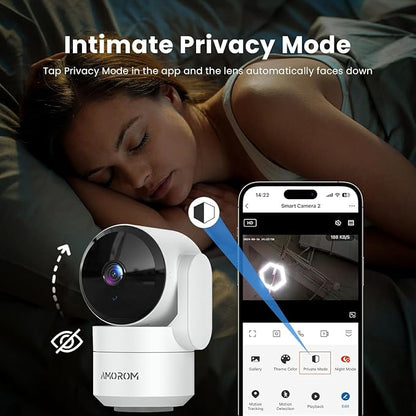 AMOROM Indoor Camera for Home Security 360°, 1080p Pet Cameras - Image 7