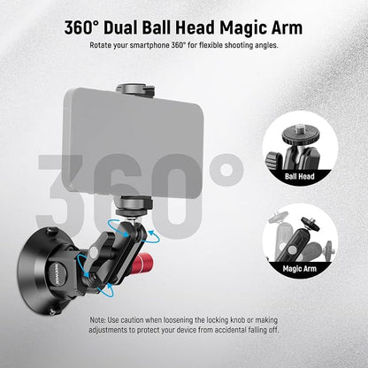 Neewer 3" Suction Cup Camera Mount Bracket - Image 5