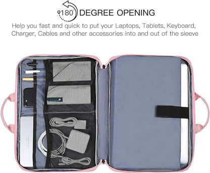 14 15 Inch Laptop Case Women Ladies Bag TSA Laptop Sleeve - Image 2
