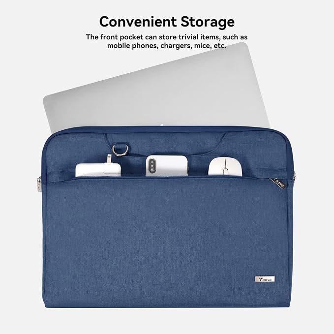 Voova Laptop Bag 15.6 Inch, Waterproof Computer Sleeve Carrying Case - Image 3