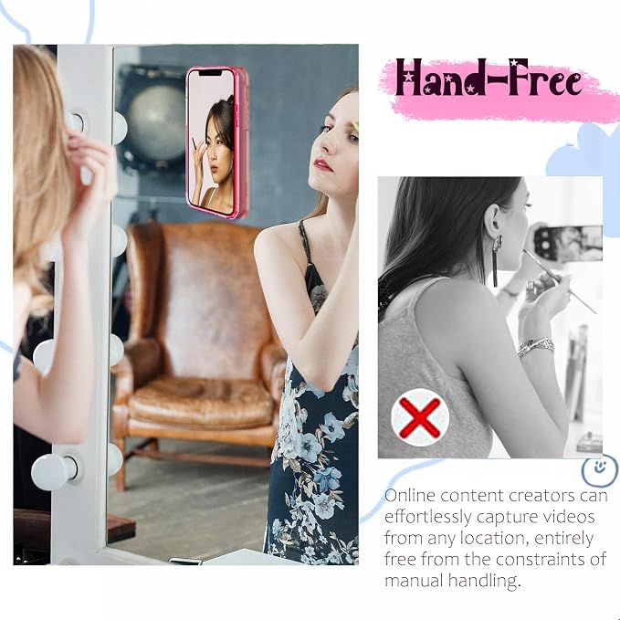 2 Pack Silicone Suction Phone Case Mount, Silicon Adhesive Phone Grip - Image 5