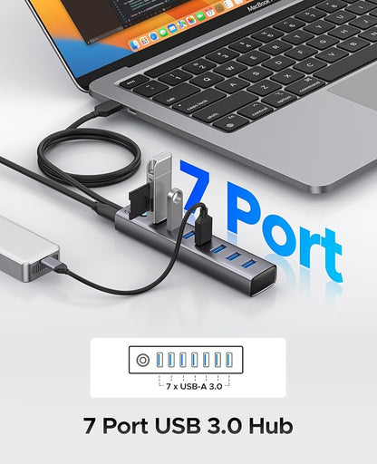 ORICO Aluminum 7-Port USB Hub - Image 2