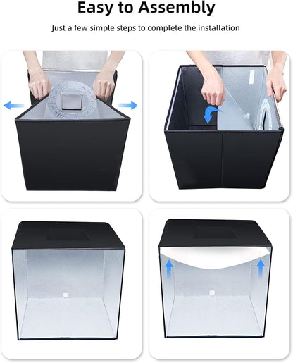 Glendan Mini Photo Studio Light Box, Portable Foldable Light Box Photography - Image 5