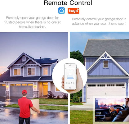 MOES WiFi Smart Garage Door Opener Controller, Smart Life/Tuya APP Remote - Image 2