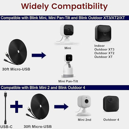 weishan 50ft Power Extension Cable Compatible - Image 2