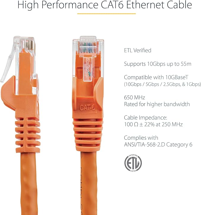 StarTech 25ft CAT6 Ethernet Cable - Image 2