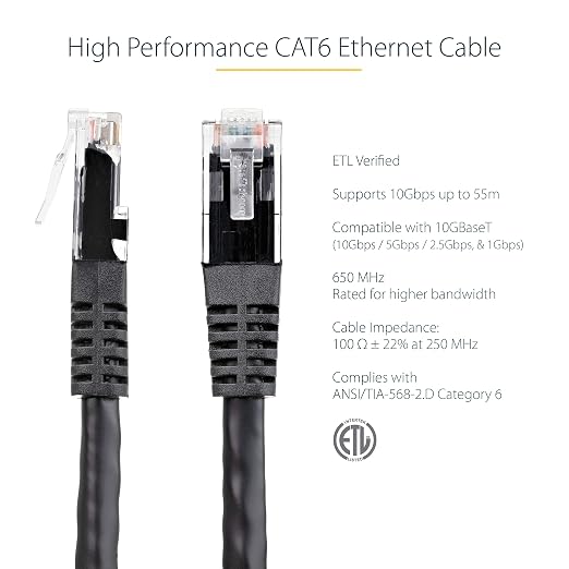 StarTech 100ft CAT6 Ethernet Cable - Image 2