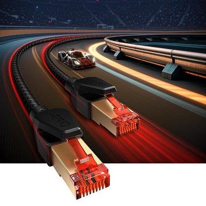 2FT-12Pack Cat 8 Ethernet Cable Short, Heavy Duty High Speed LAN Network Cable - Image 3