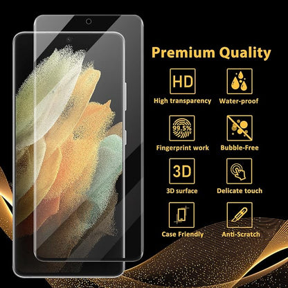 V-PORYADKU 2 Pack for Samsung Galaxy S21 Ultra Screen Protector + 2 Pack Camera - Image 7