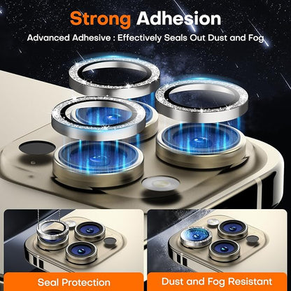 for iPhone 16 Pro/iPhone 16 Pro Max Camera Lens Protector, Tempered Glass - Image 2