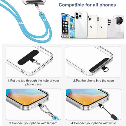 takyu Phone Lanyard, 2 Pack Adjustable Cell Phone Lanyard Crossbody Neck Strap - Image 2