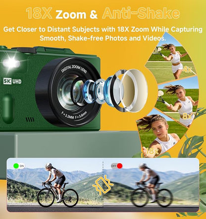 5K Digital Camera for Photography, 80MP Digital Camera - Image 4