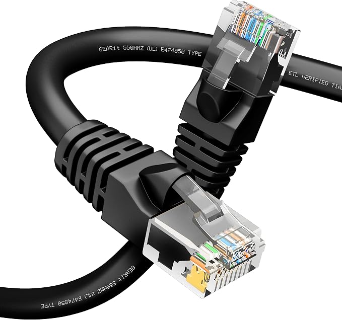 GEARit Cat 6 Ethernet Cable Pack Ð 1-Pack 100 ft Cat6 Ethernet Patch Cables | by GEARit