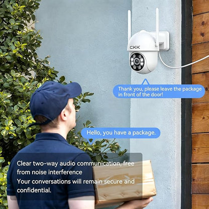 CKK 2K Security Cameras Outdoor 4Pack, 2.4G/5G WiFi Home Security Cameras - Image 5