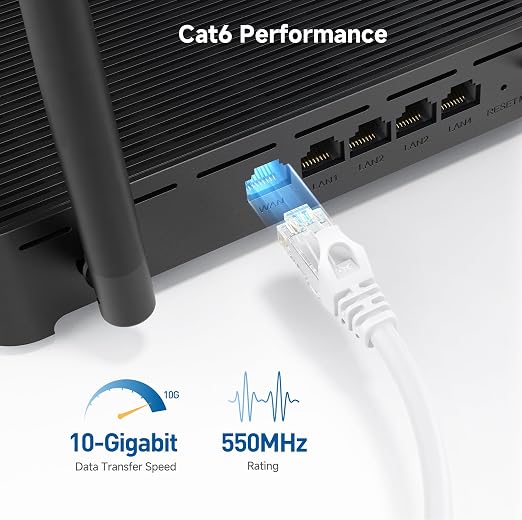 Cable Matters 10Gbps Snagless Cat 6 Ethernet Cable - 40ft - Image 3