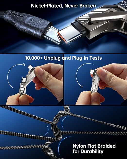 SHEZI 4-in-1 USB C Cable 3FT Compatible - Image 6