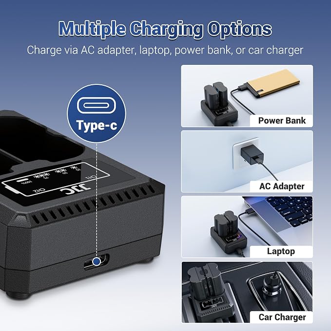 JJC EN-EL15 Battery Charger USB Dual Slot - Image 5