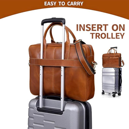 VC VINTAGE COUTURE Leather briefcase bag - Image 5