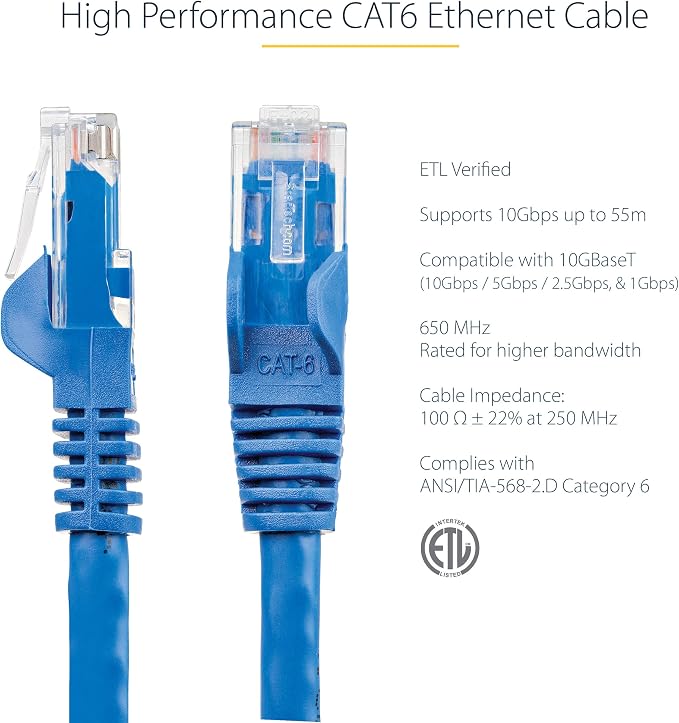 StarTech 30ft CAT6 Ethernet Cable - Image 2