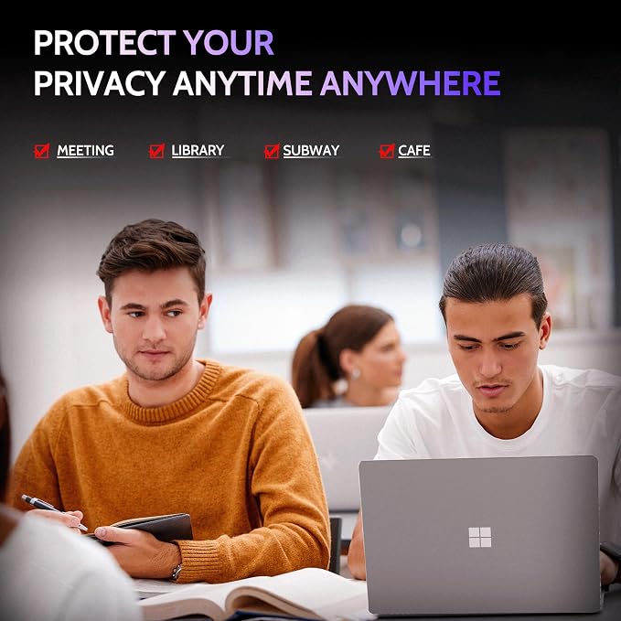 Privacy Screen for 12.4 Inch Surface Laptop Go 3/2/1, MagicSuction™ Removable - Image 7