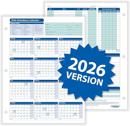 ComplyRight 2026 Attendance Calendar Card - Image 5