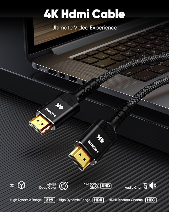 Highwings 4K HDMI Cable 3.3FT/1m - Image 4