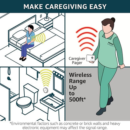 Caregiver Pager Call Button Wireless Call Bell Alert Buttons - Image 6