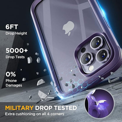 Miracase Glass Series Designed for iPhone 14 Pro Case 6.1 Inch, Upgrade - Image 5