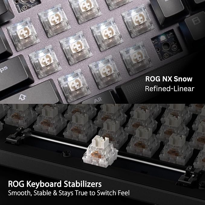 ASUS ROG Strix Scope II 96 Wireless Gaming Keyboard, Tri-Mode Connection - Image 5