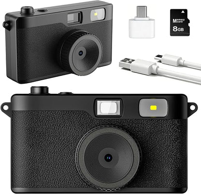 Screen Free Digital Camera, Reusable 12MP Vintage Digital Camera by Unknown