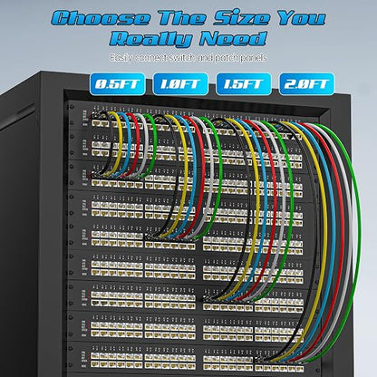 3 Feet Cat6 Patch Cables, Solid Pure Copper Patch Cord, Cat 6 Ethernet Cable - Image 6