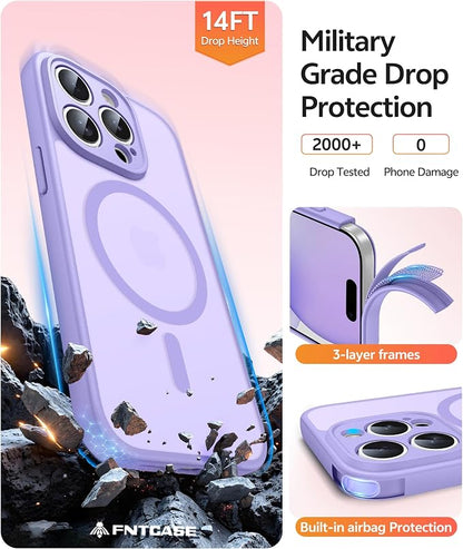 FNTCASE for iPhone 15 Pro Case: Translucent Matte Cases - Image 6