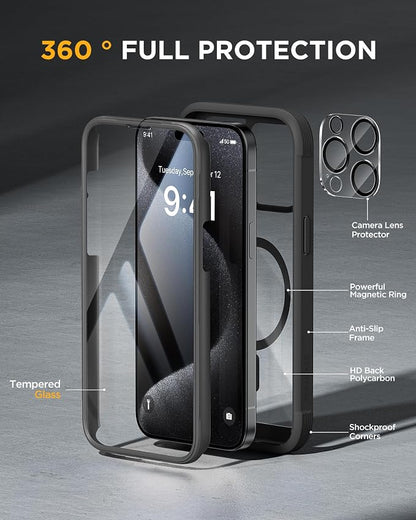 Miracase Magnetic for iPhone 15 Pro Case Full-Body Bumper Phone case - Image 2