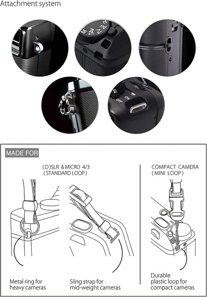 CP008 Leather Camera Shoulder Neck Strap compatible - Image 5